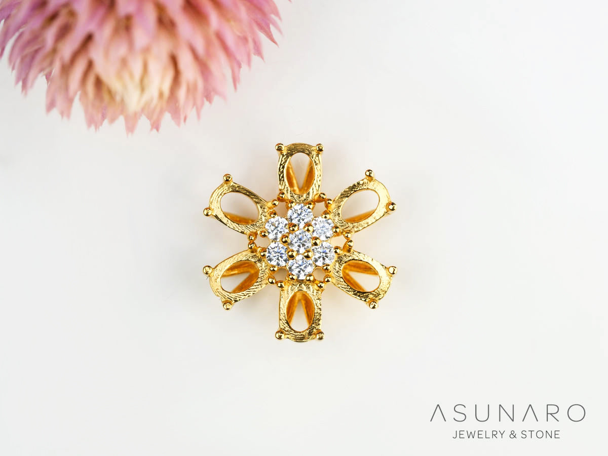 【お仕立て用】空枠番号：5506C　ペンダントトップ枠【オーダージュエリー用】