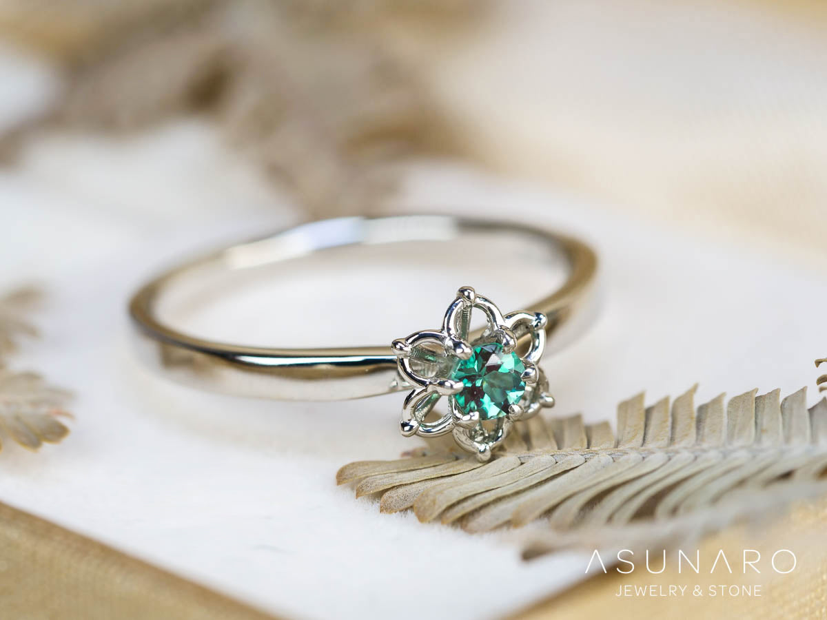 【お仕立て用】空枠番号：ASU-9　ダイヤなし　リング枠【オーダージュエリー用】