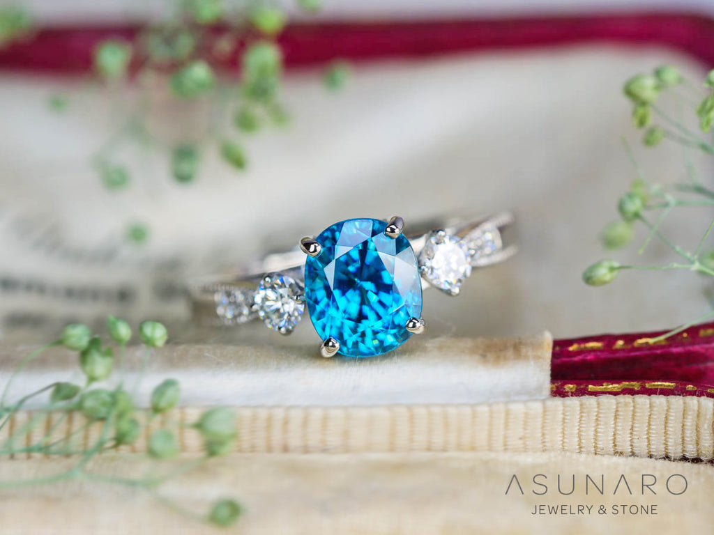 【お仕立て用】空枠番号：5345C　8×7mm　リング枠　【オーダージュエリー用】