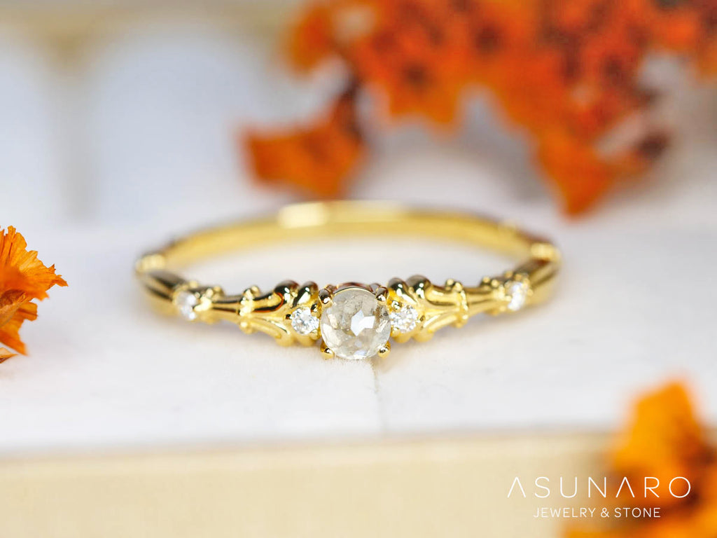 【お仕立て用】空枠番号：5609C　リング枠【オーダージュエリー用】