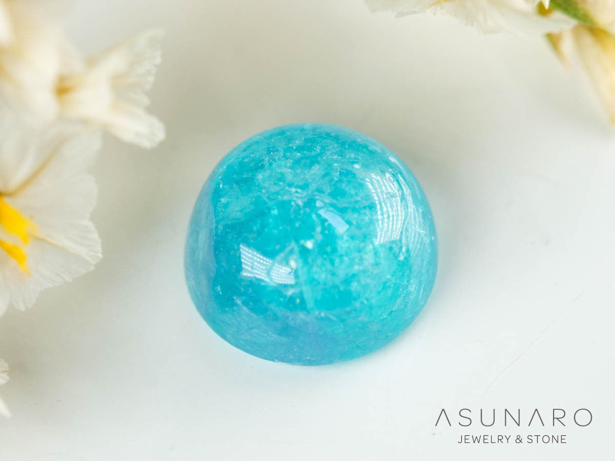 パライバトルマリン　カボション　 ブラジル産　1.05ct 【241106-2681】