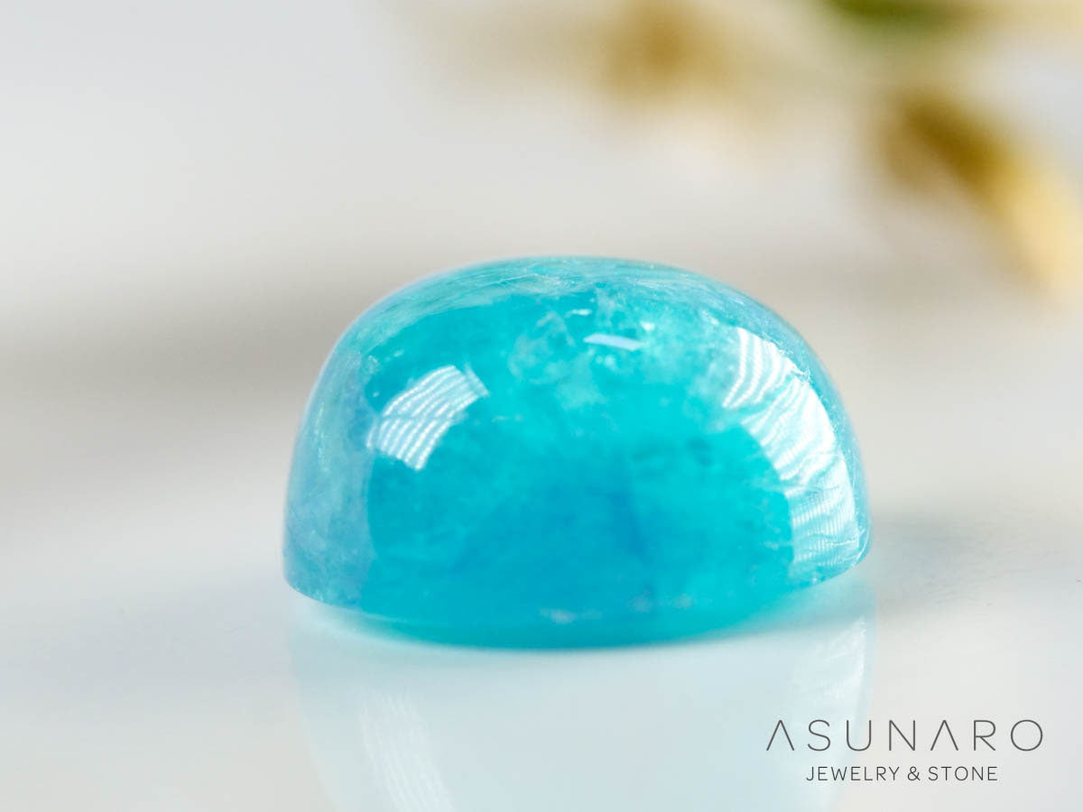 パライバトルマリン カボション ブラジル産 1.05ct 【241106-2681