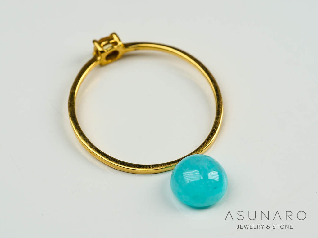 パライバトルマリン　カボション　 ブラジル産　1.31ct 【241106-2682】