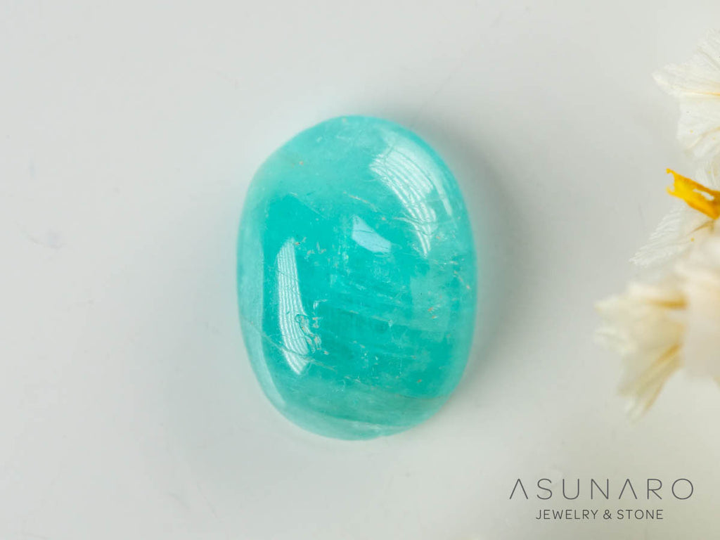 パライバトルマリン　カボション　 ブラジル産　1.08ct 【241106-2684】