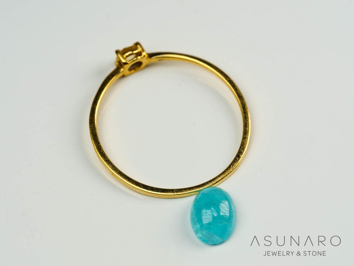 パライバトルマリン　カボション　 ブラジル産　0.84ct 【241106-2685】