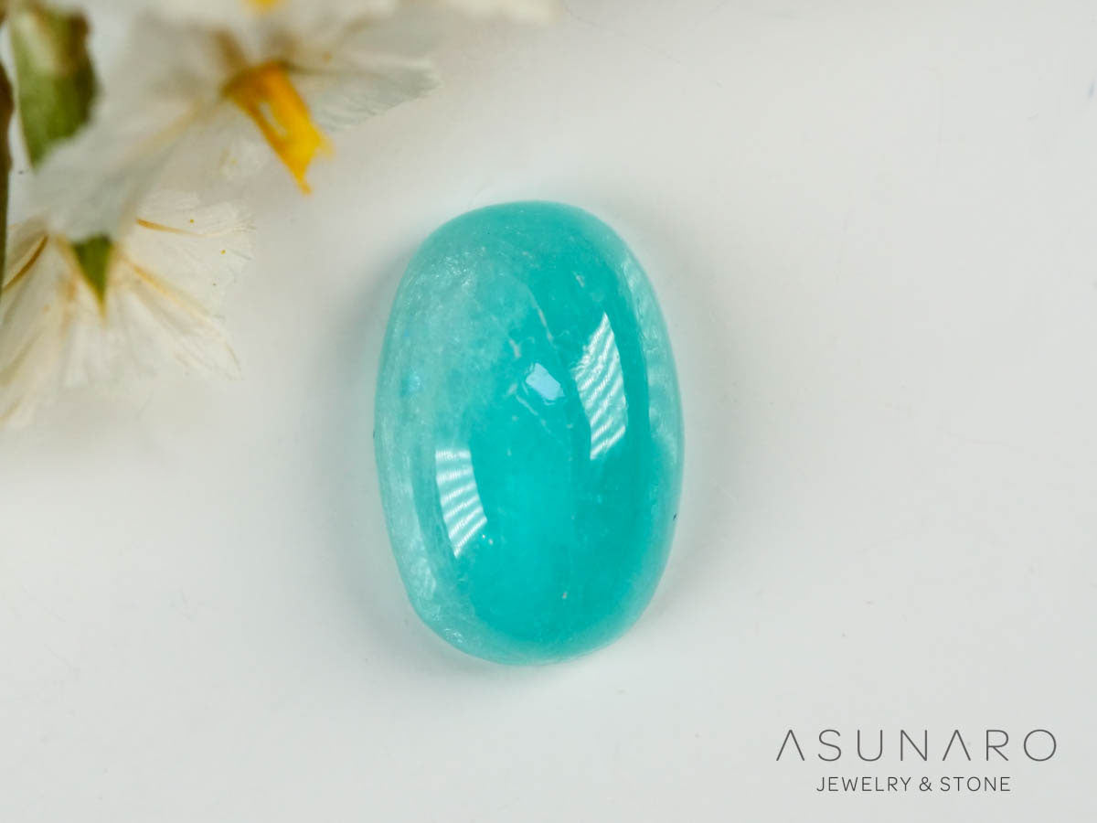 パライバトルマリン カボション ブラジル産 0.89ct 【241106