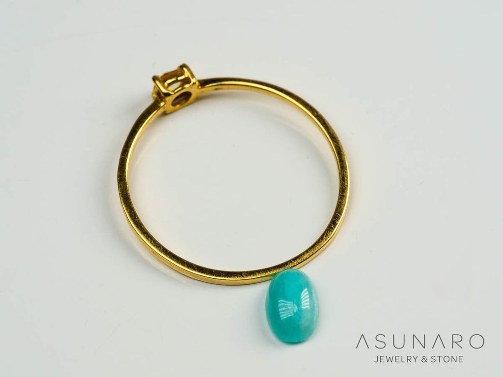 パライバトルマリン　カボション　 ブラジル産　0.89ct 【241106-2687】