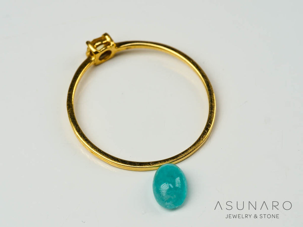 パライバトルマリン　カボション　 ブラジル産　0.54ct 【241106-2688】