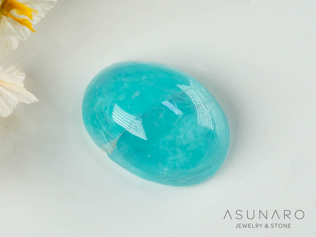 パライバトルマリン　カボション　 ブラジル産　0.95ct 【241106-2689】