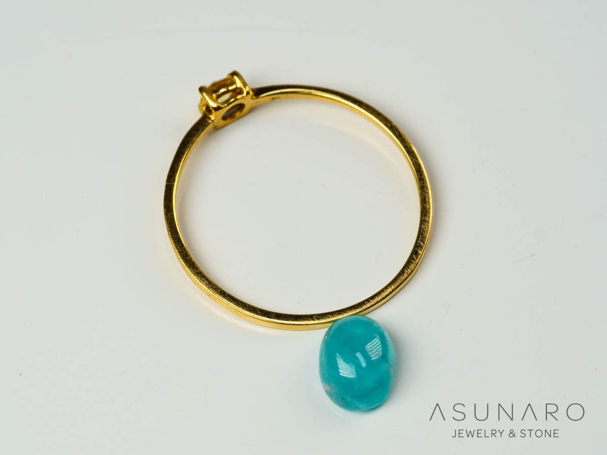 パライバトルマリン　カボション　 ブラジル産　0.95ct 【241106-2689】