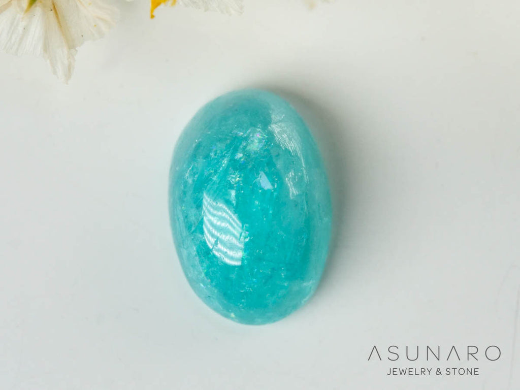 パライバトルマリン　カボション　 ブラジル産　0.51ct 【241106-2690】