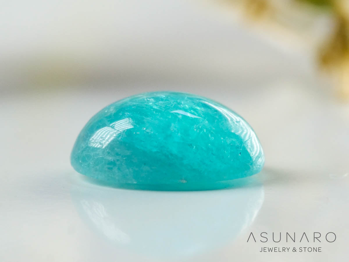 パライバトルマリン　カボション　 ブラジル産　0.51ct 【241106-2690】