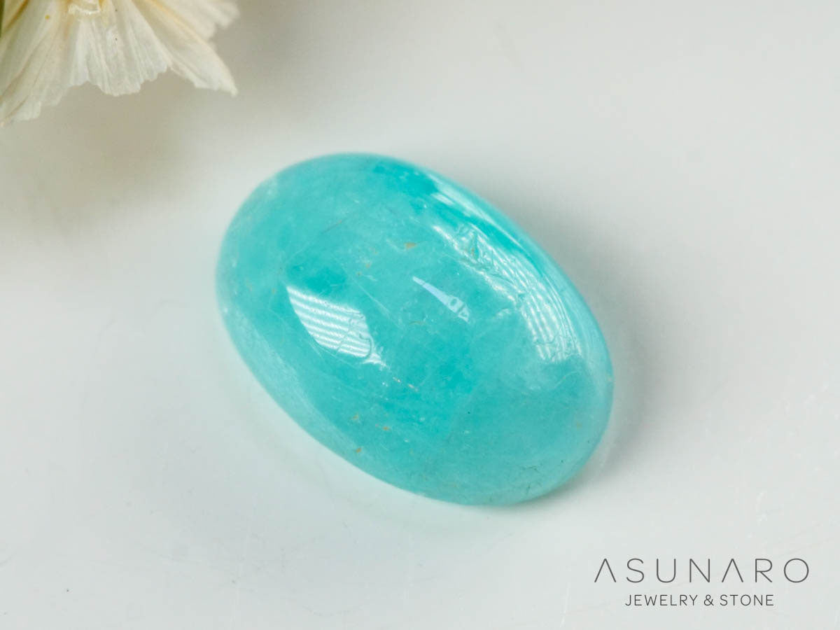 パライバトルマリン　カボション　 ブラジル産　0.52ct 【241106-2693】