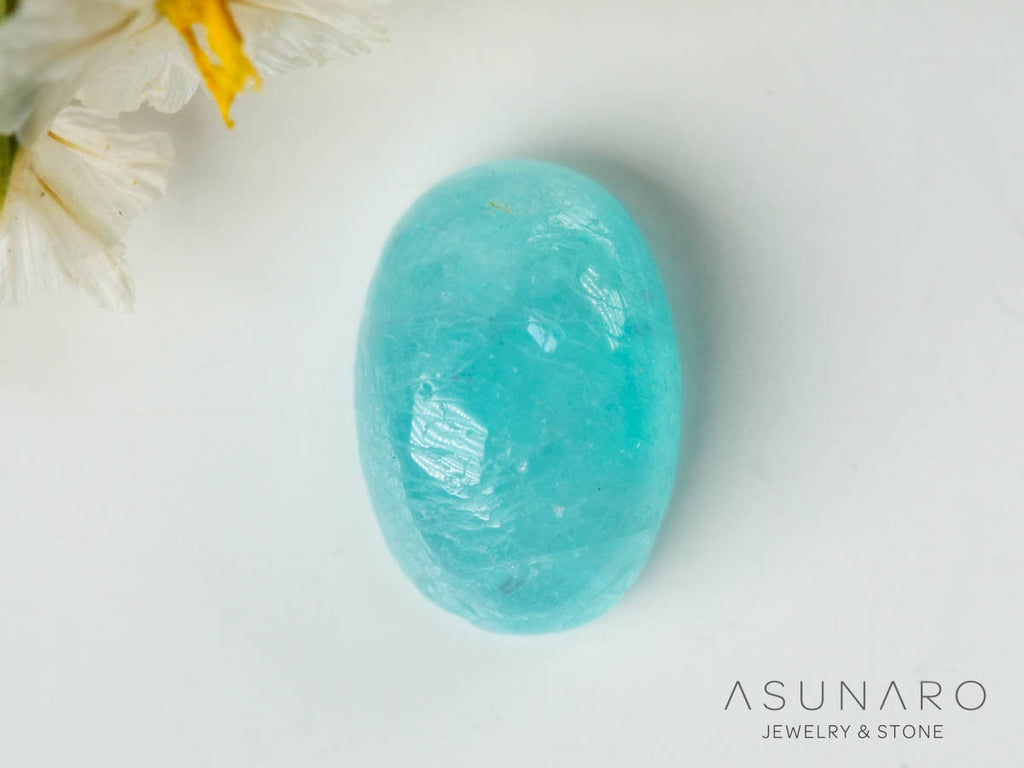 パライバトルマリン　カボション　 ブラジル産　0.54ct 【241106-2694】