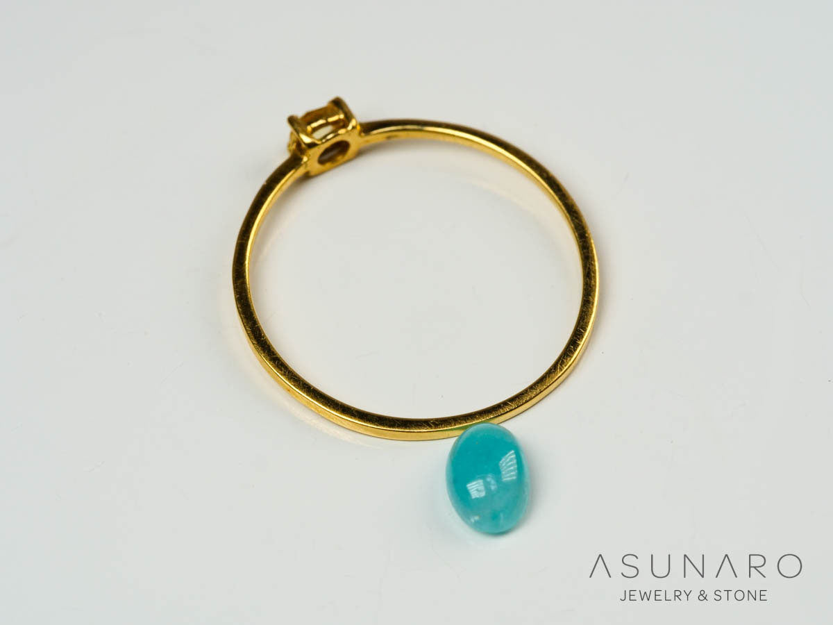 パライバトルマリン　カボション　 ブラジル産　0.52ct 【241106-2695】