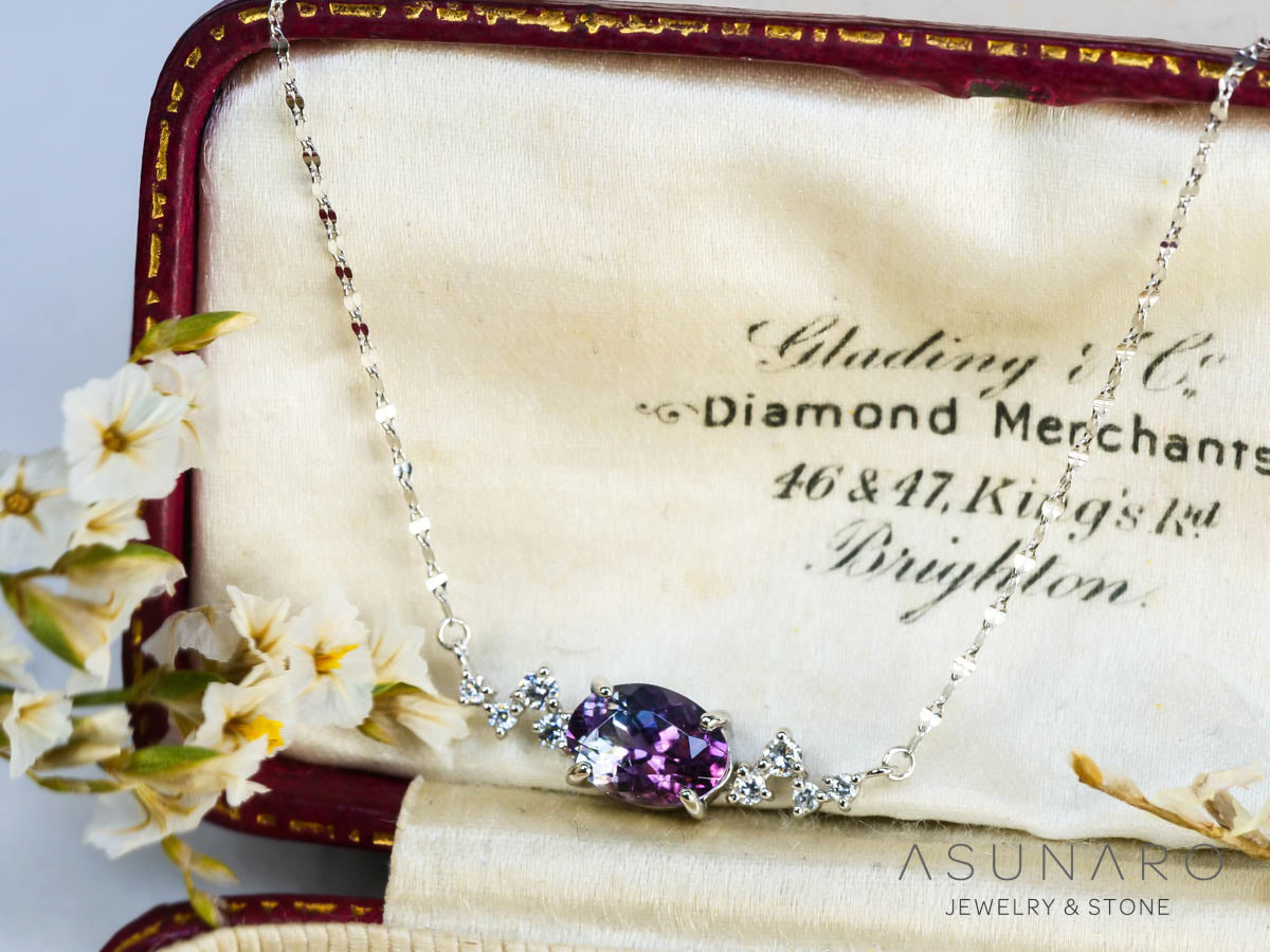 【お仕立て用】空枠番号：4786C　両吊りネックレス　ペンダントトップ枠【オーダージュエリー用