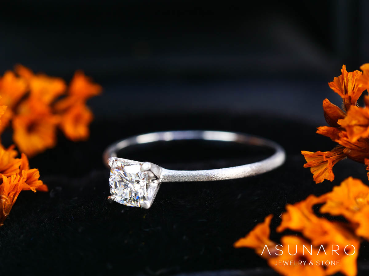 【お仕立て用】空枠番号：S28A　約1.1mm幅　リング枠　ダイヤなし【オーダージュエリー用】