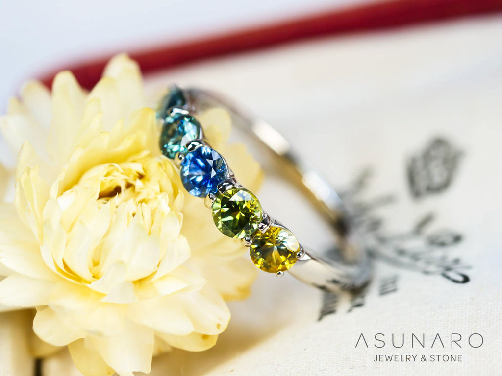 【お仕立て用】空枠番号：3184C　3.5～4mm用　リング枠　ハーフエタニティ【オーダージュエリー用】hpv