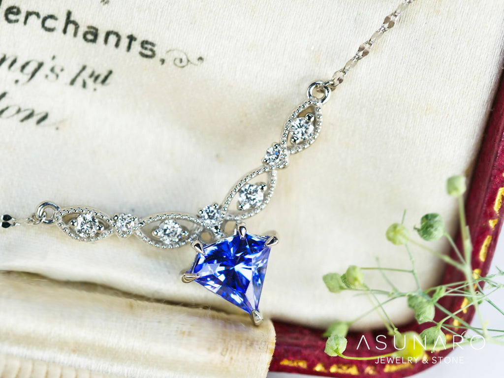 【お仕立て用】空枠番号：5104C　両吊りネックレス　ペンダントトップ枠【オーダージュエリー用】