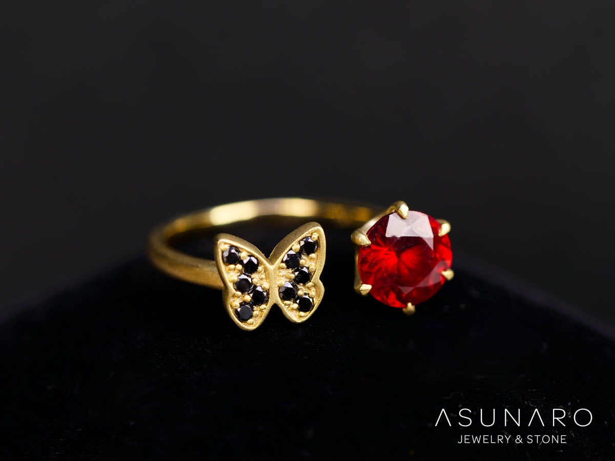 【お仕立て用】空枠番号：5181C　リング枠　フォークリング【オーダージュエリー用】