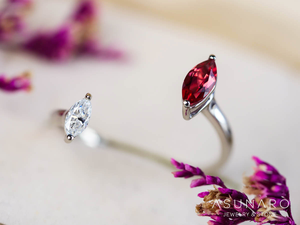 【お仕立て用】空枠番号：5418C　リング枠　フォークリング【オーダージュエリー用】hpv