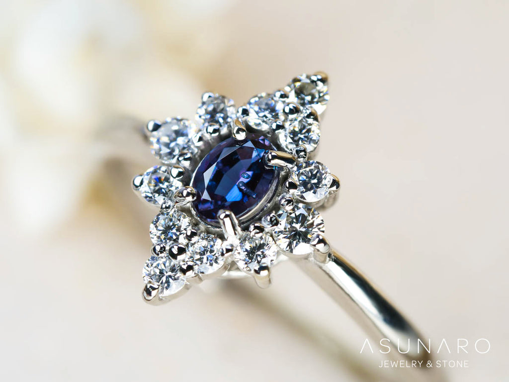 【お仕立て用】空枠番号：3073C　5×4mm用　リング枠　取り巻き【オーダージュエリー用】