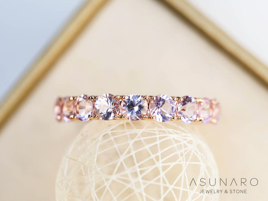 【お仕立て用】空枠番号：3266C　3.5mm用　リング枠　ハーフエタニティ【オーダージュエリー用】hpv