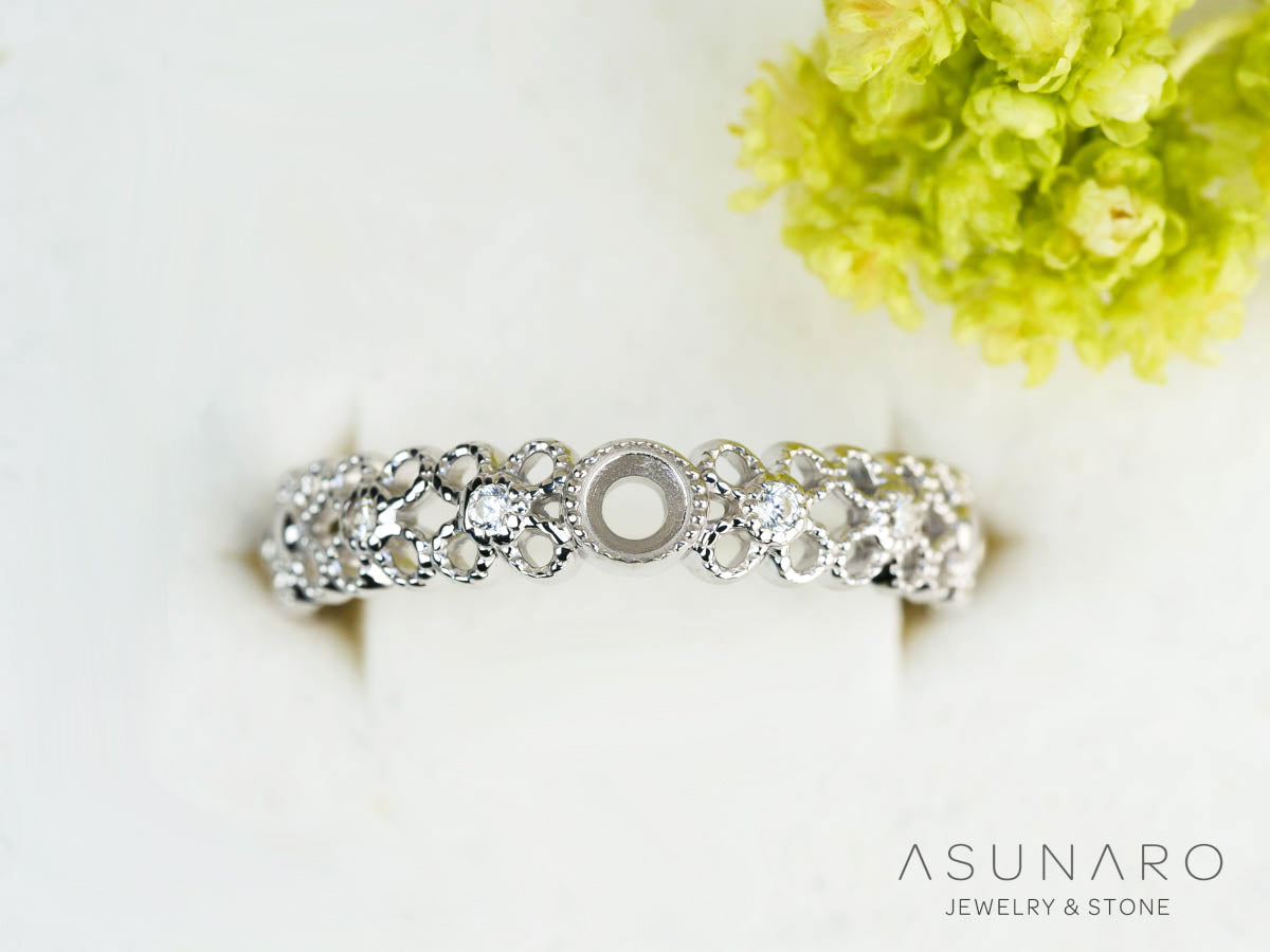 【お仕立て用】空枠番号：5309I　リング枠【オーダージュエリー用】