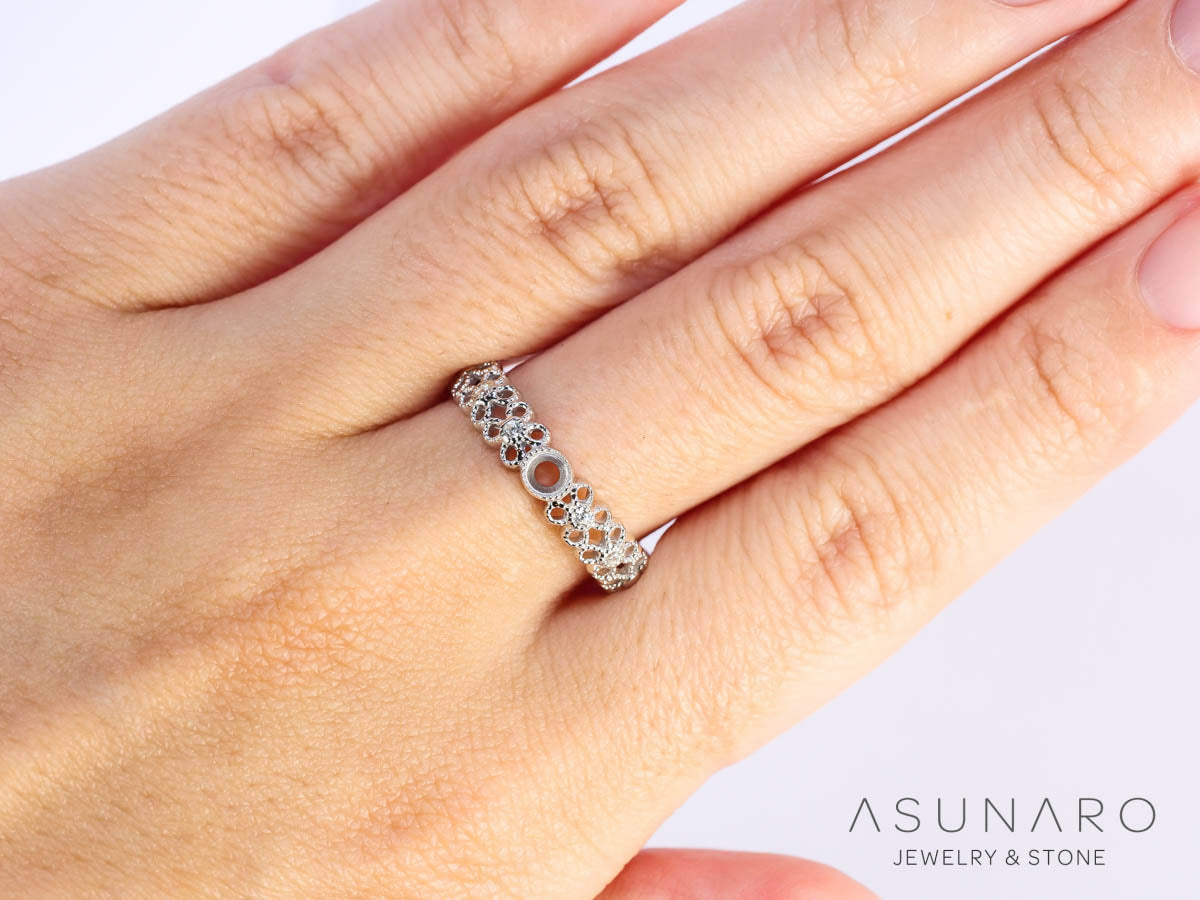 【お仕立て用】空枠番号：5309I　リング枠【オーダージュエリー用】