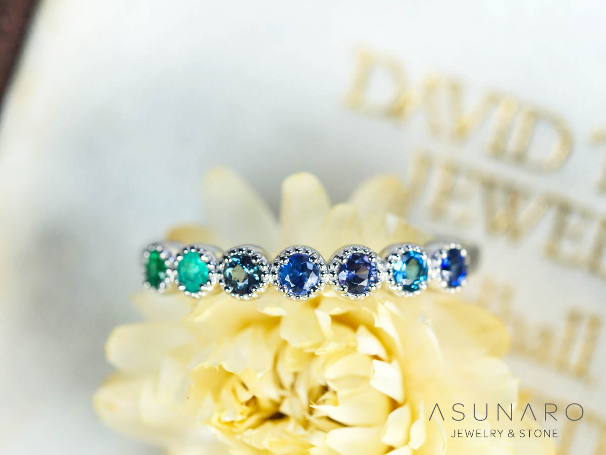 お仕立て用】空枠番号：4982C 2mm用 リング枠 ハーフエタニティ