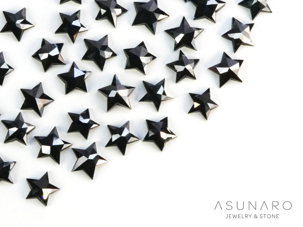 【4時間限定ゲリラ販売】5つの星を目指して🌟ブラックスター天然ダイヤモンド💎　約4mm【ltd2501141】特別販売