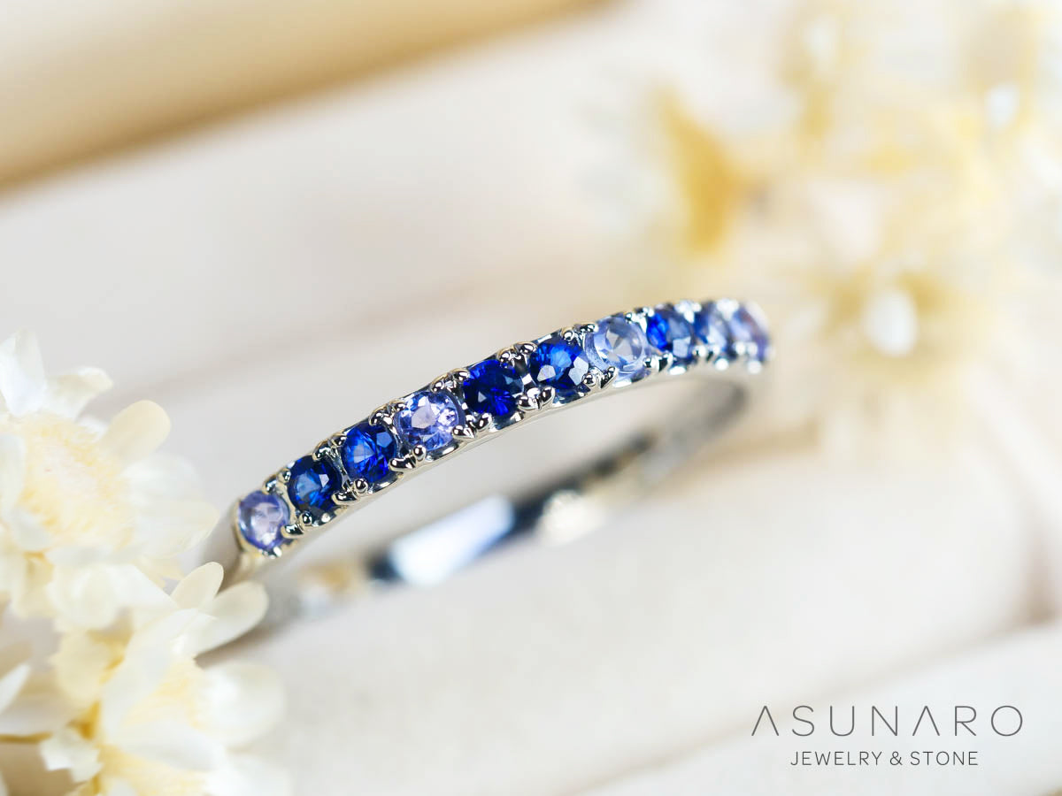 お仕立て用】空枠番号：2068C 2mm用 リング枠 ハーフエタニティ