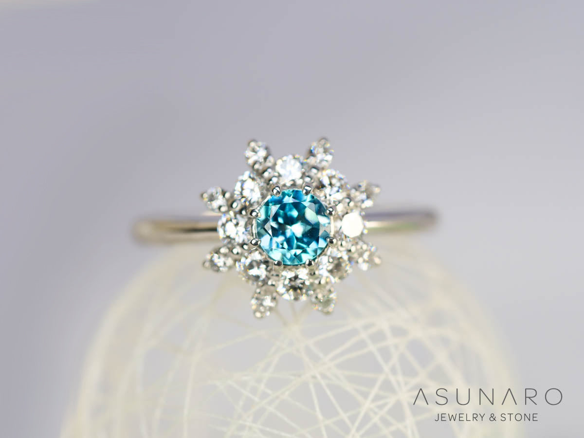 【お仕立て用】空枠番号：5850I　4mm用　リング枠　取り巻き【オーダージュエリー用】