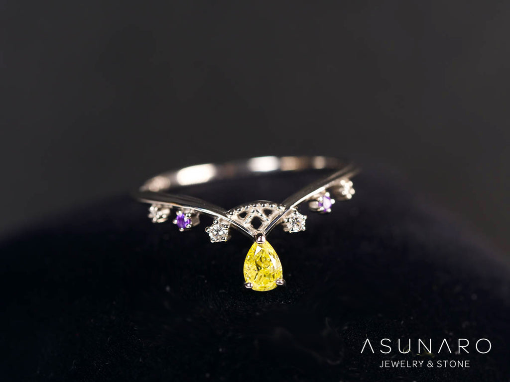 【お仕立て用】空枠番号：S38A　リング枠　V字枠　ティアラ【オーダージュエリー用】