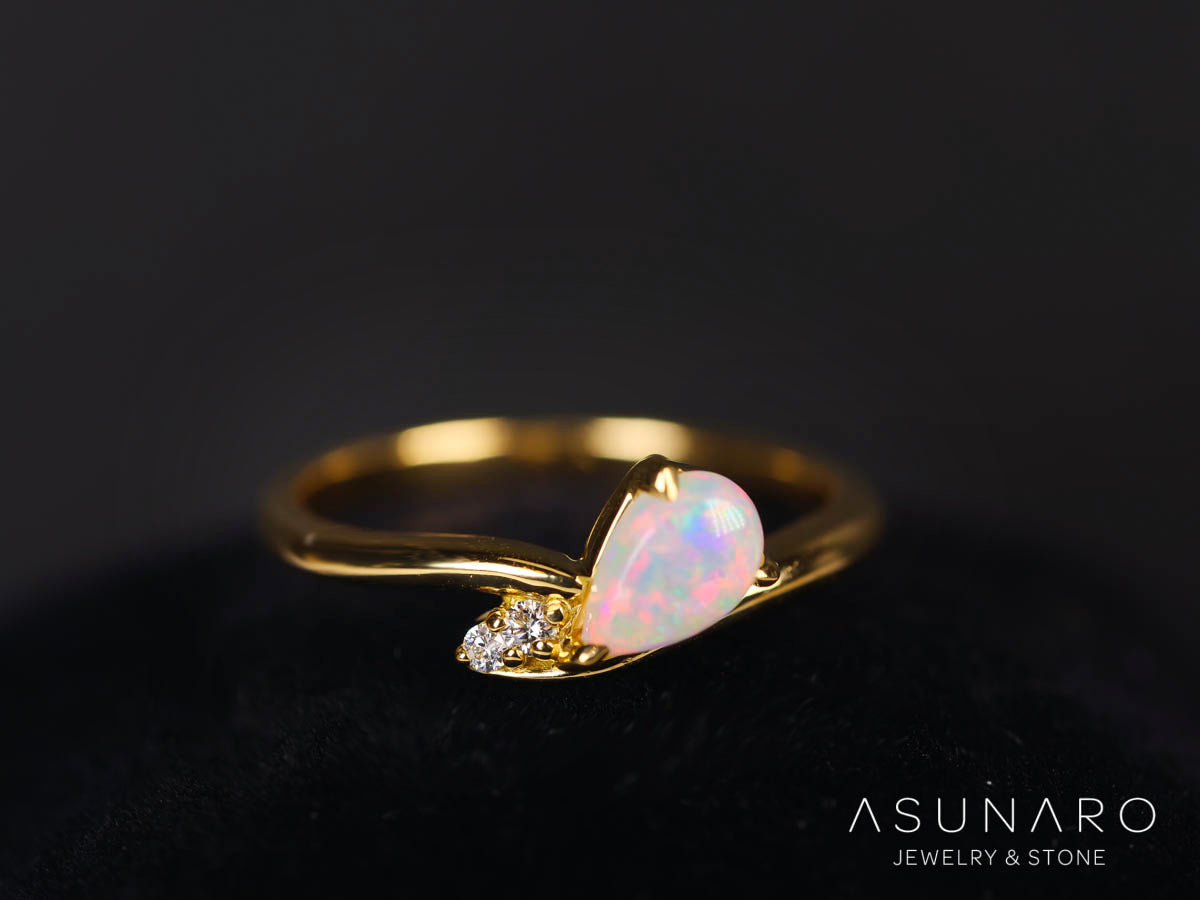 【お仕立て用】空枠番号：ASU-5　リング枠【オーダージュエリー用】