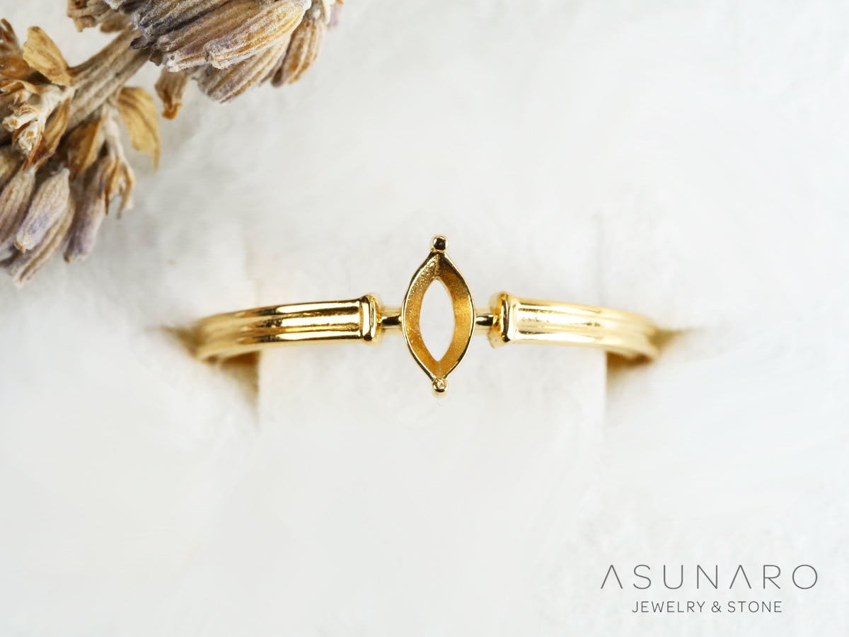 【お仕立て用】空枠番号：S247A　リング枠　ダイヤなし【オーダージュエリー用】