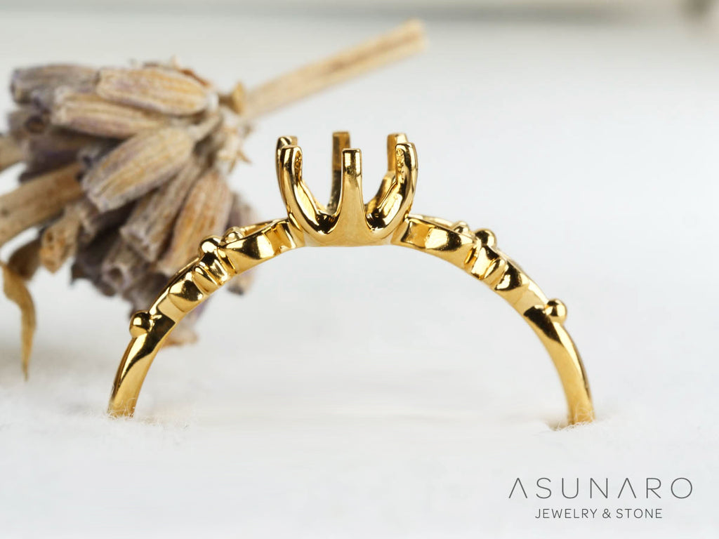 【お仕立て用】空枠番号：S244A　リング枠　ダイヤなし【オーダージュエリー用】