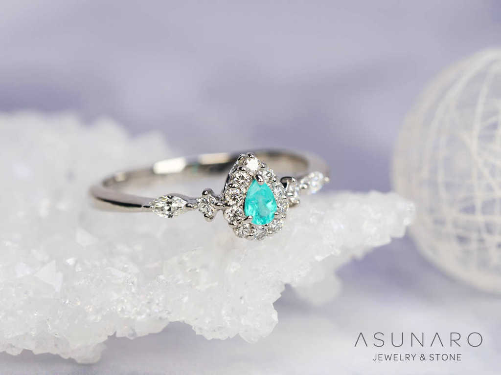 【お仕立て用】空枠番号：551G　3.5×2.5mm用　リング枠　取り巻き【オーダージュエリー用】