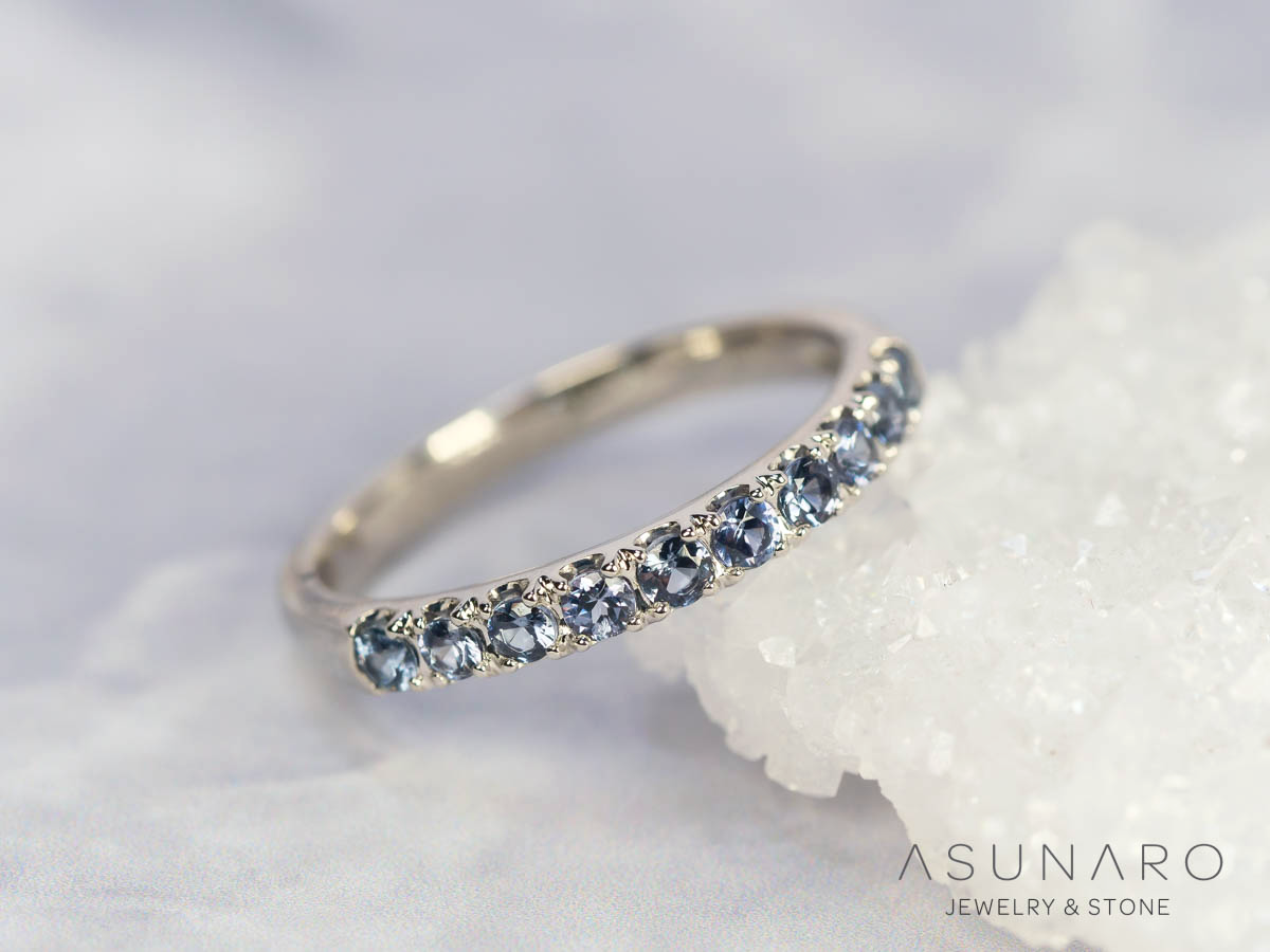 お仕立て用】空枠番号：2068C 2mm用 リング枠 ハーフエタニティ