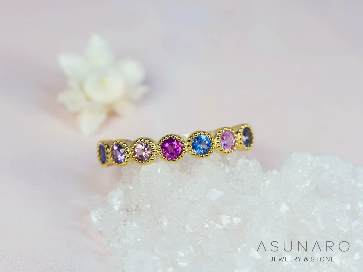 【お仕立て用】空枠番号：S240A　3mm用　リング枠　ハーフエタニティ【オーダージュエリー用】hpv