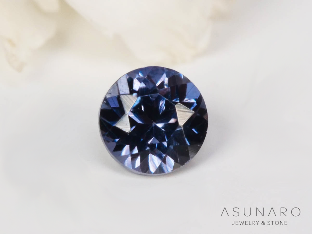 ベキリーブルーガーネット　ラウンドカット　 マダガスカル産　0.10ct【250311-2907】