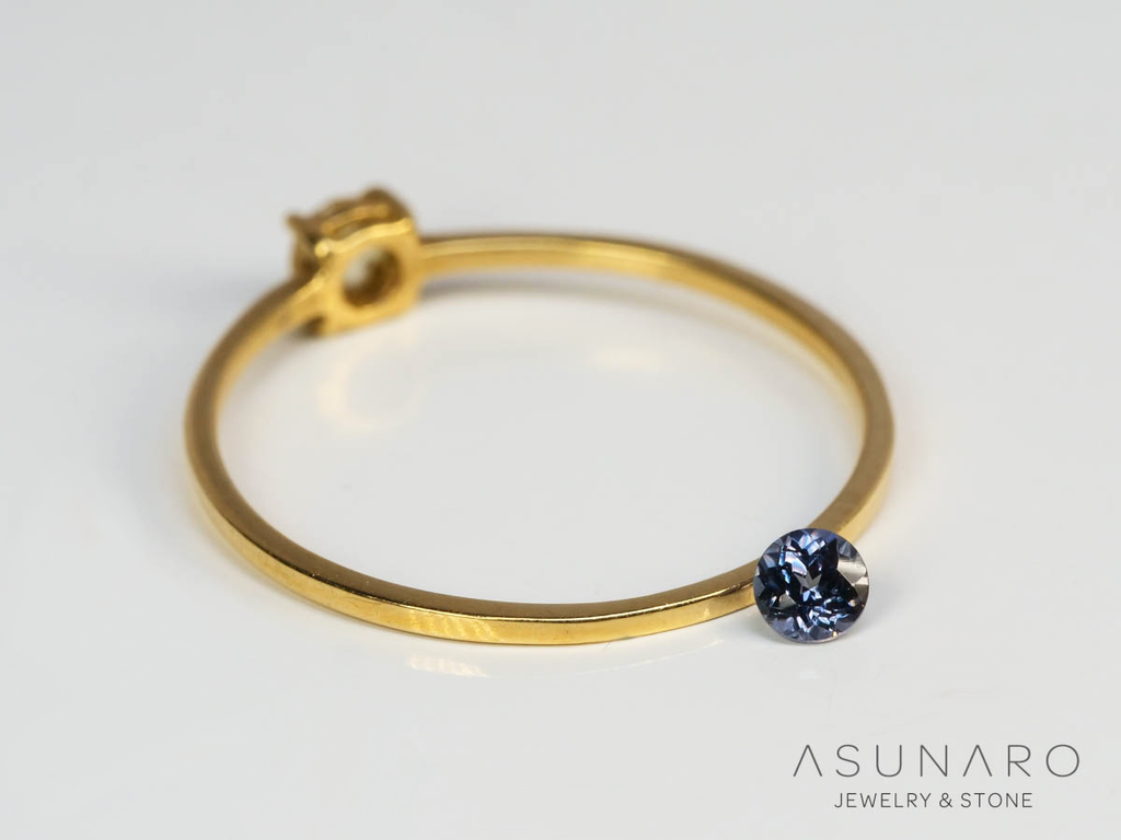ベキリーブルーガーネット　ラウンドカット　 マダガスカル産　0.12ct【250311-2908】