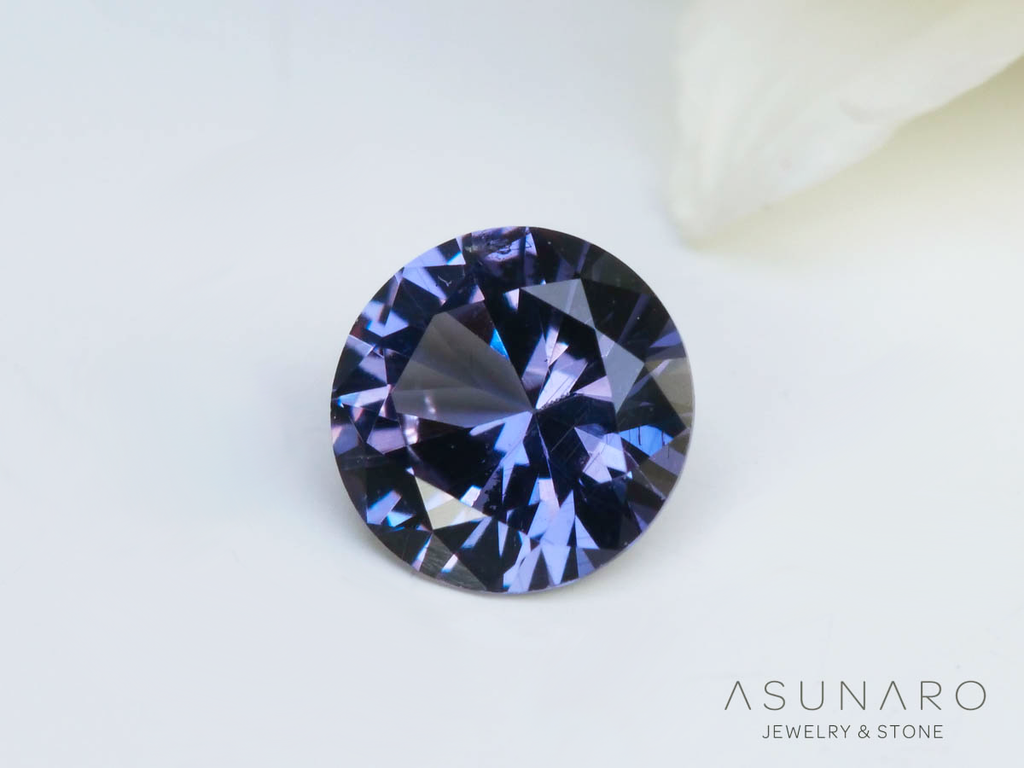 ベキリーブルーガーネット　ラウンドカット　 マダガスカル産　0.18ct【250311-2910】