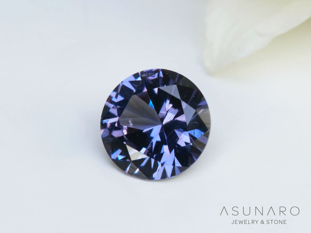ベキリーブルーガーネット　ラウンドカット　 マダガスカル産　0.18ct【250311-2910】