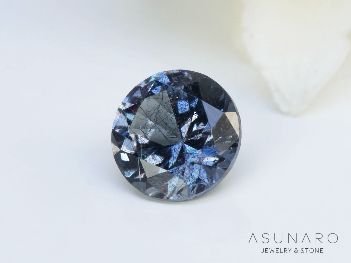 ベキリーブルーガーネット　ラウンドカット　 マダガスカル産　0.22ct【250311-2911】