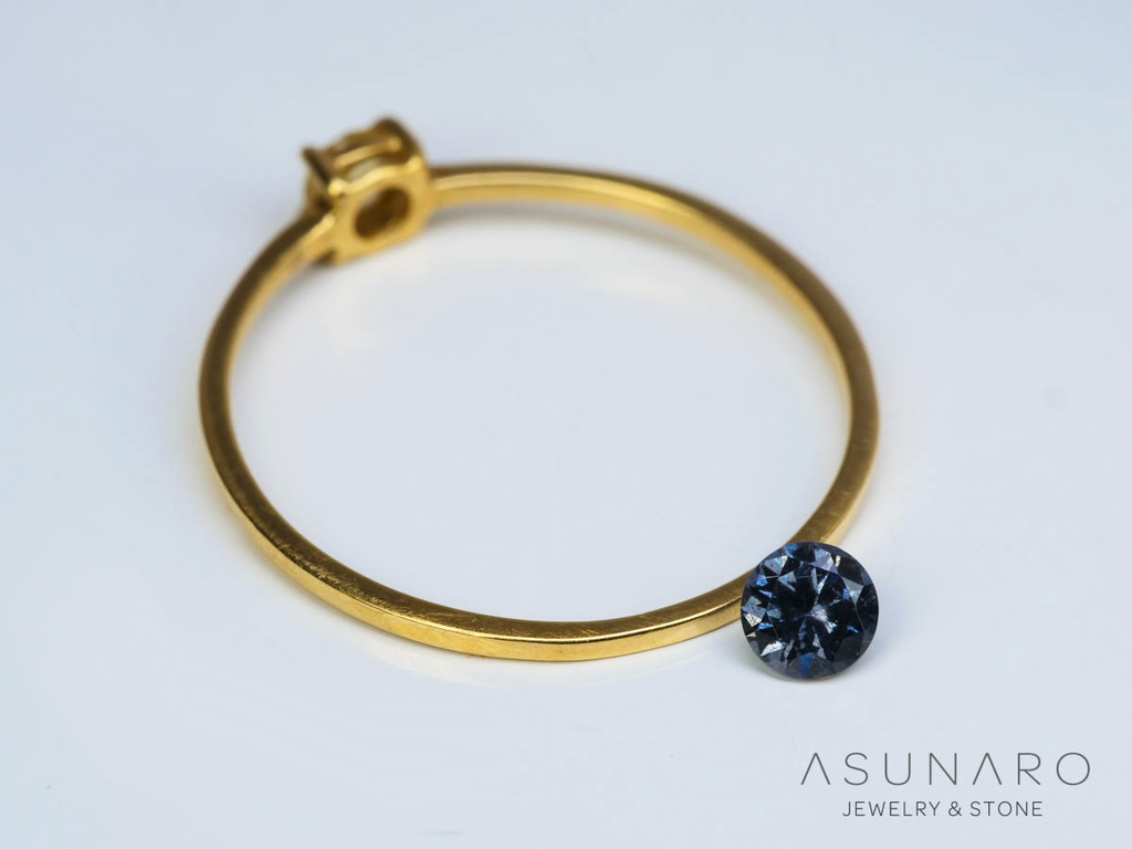 ベキリーブルーガーネット　ラウンドカット　 マダガスカル産　0.22ct【250311-2911】