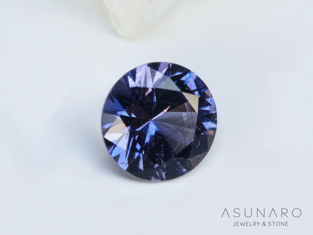 ベキリーブルーガーネット　ラウンドカット　 マダガスカル産　0.19ct【250311-2913】