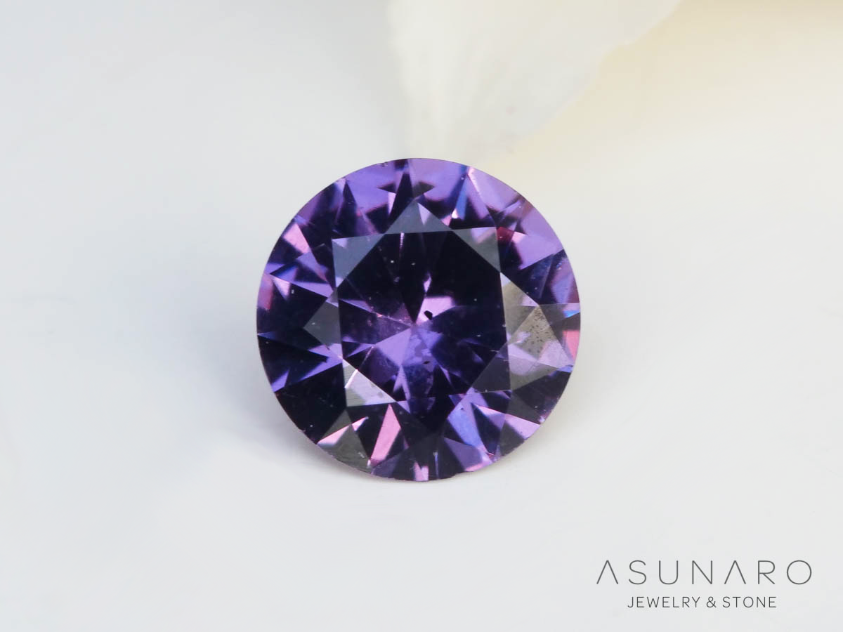 ベキリーブルーガーネット　ラウンドカット　 マダガスカル産　0.19ct【250311-2914】