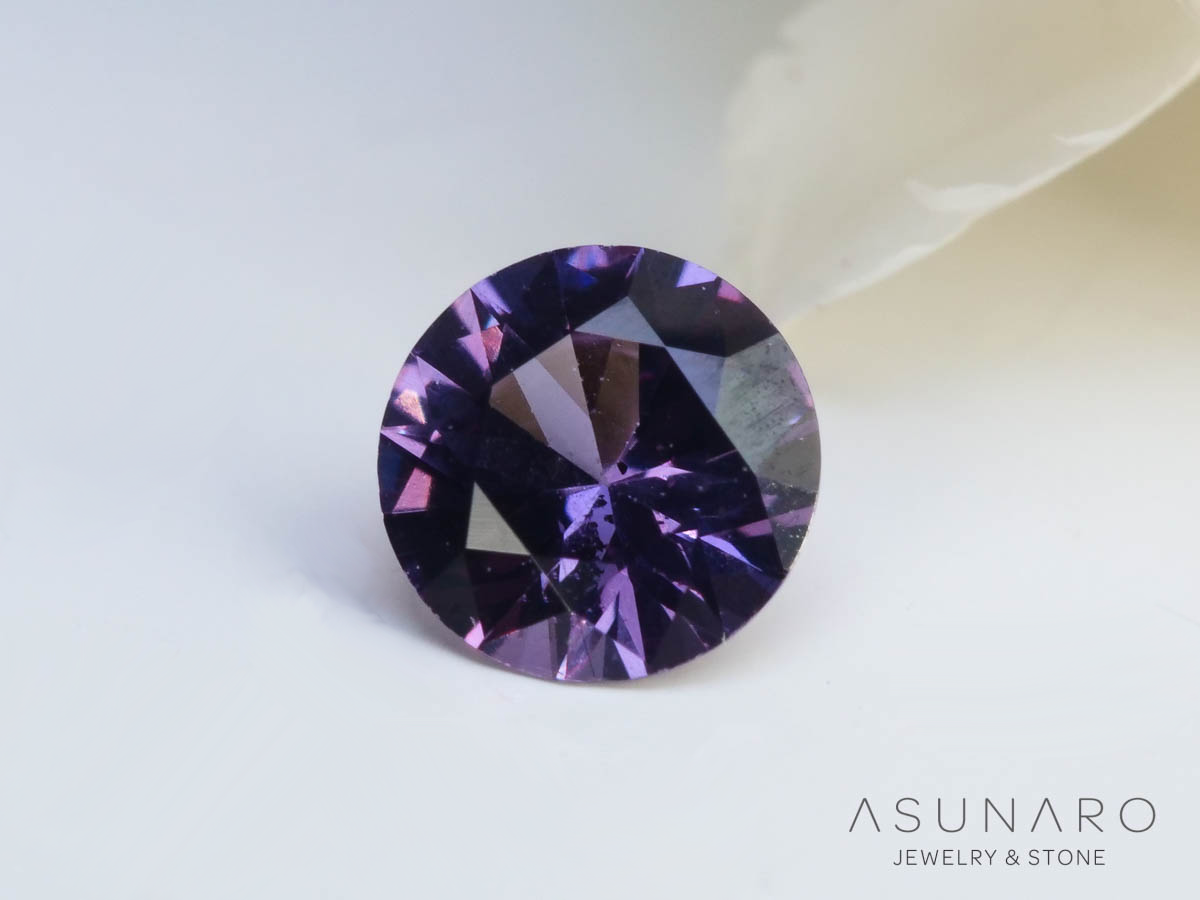 ベキリーブルーガーネット　ラウンドカット　 マダガスカル産　0.19ct【250311-2914】