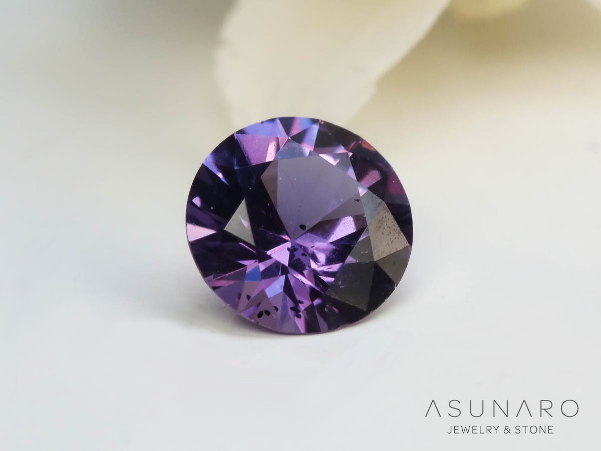 ベキリーブルーガーネット　ラウンドカット　 マダガスカル産　0.19ct【250311-2914】